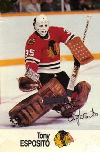 #NNO Tony Esposito - Chicago Blackhawks - 1988-89 Esso NHL All-Star Collection Hockey