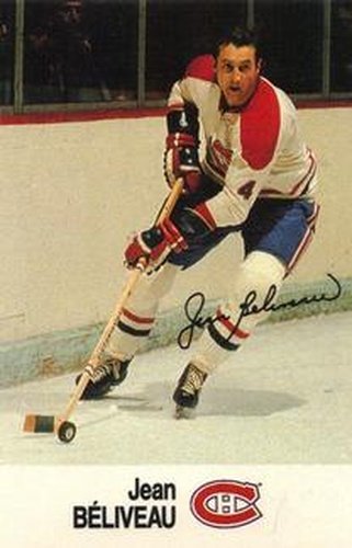 #NNO Jean Beliveau - Montreal Canadiens - 1988-89 Esso NHL All-Star Collection Hockey