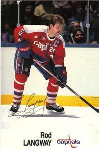 #NNO Rod Langway - Washington Capitals - 1988-89 Esso NHL All-Star Collection Hockey