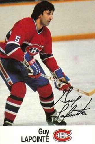 #NNO Guy Lapointe - Montreal Canadiens - 1988-89 Esso NHL All-Star Collection Hockey