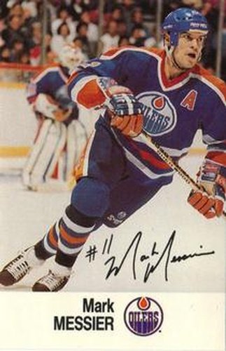 #NNO Mark Messier - Edmonton Oilers - 1988-89 Esso NHL All-Star Collection Hockey