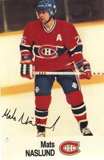 #NNO Mats Naslund - Montreal Canadiens - 1988-89 Esso NHL All-Star Collection Hockey