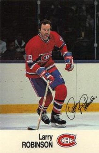 #NNO Larry Robinson - Montreal Canadiens - 1988-89 Esso NHL All-Star Collection Hockey