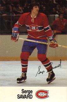 #NNO Serge Savard - Montreal Canadiens - 1988-89 Esso NHL All-Star Collection Hockey