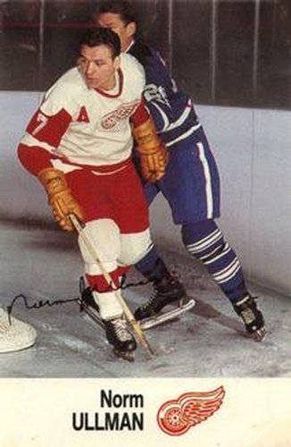 #NNO Norm Ullman - Detroit Red Wings - 1988-89 Esso NHL All-Star Collection Hockey