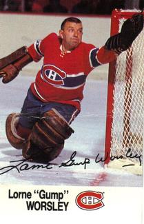 #NNO Lorne "Gump" Worsley - Montreal Canadiens - 1988-89 Esso NHL All-Star Collection Hockey