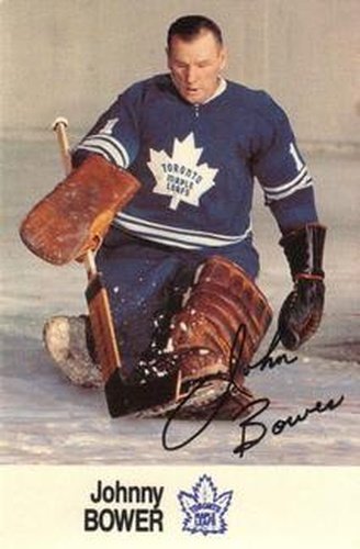 #NNO Johnny Bower - Toronto Maple Leafs - 1988-89 Esso NHL All-Star Collection Hockey