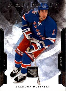 #62 Brandon Dubinsky - New York Rangers -2011-12 Upper Deck Artifacts Hockey
