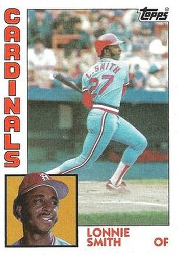 #580 Lonnie Smith - St. Louis Cardinals - 1984 Topps Baseball