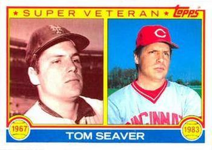 #581 Tom Seaver - New York Mets / Cincinnati Reds - 1983 Topps Baseball