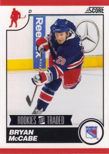 #581 Bryan McCabe - New York Rangers - 2010-11 Score Hockey