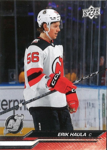 #581b Erik Haula - New Jersey Devils -2023-24 Upper Deck Hockey