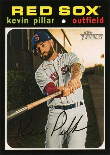 #582 Kevin Pillar - Boston Red Sox - 2020 Topps Heritage Baseball