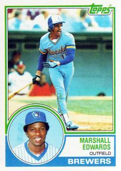 #582 Marshall Edwards - Milwaukee Brewers - 1983 Topps Baseball