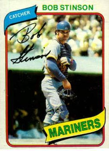 #583 Bob Stinson - Seattle Mariners - 1980 Topps Baseball