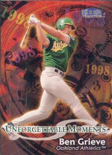 #583 Ben Grieve - Oakland Athletics - 1998 Fleer Tradition Baseball