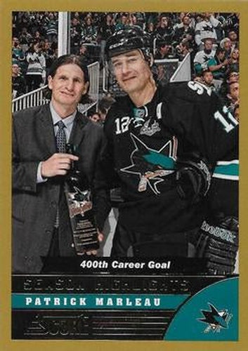 #583 Patrick Marleau - San Jose Sharks - 2013-14 Score - Gold Hockey