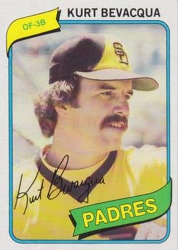#584 Kurt Bevacqua - San Diego Padres - 1980 Topps Baseball