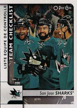 #584 San Jose Sharks - San Jose Sharks - 2017-18 O-Pee-Chee Hockey