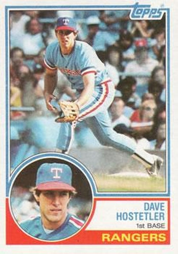 #584 Dave Hostetler - Texas Rangers - 1983 Topps Baseball