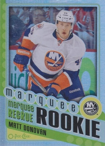 #584 Matt Donovan - New York Islanders - 2012-13 O-Pee-Chee - Rainbow Hockey
