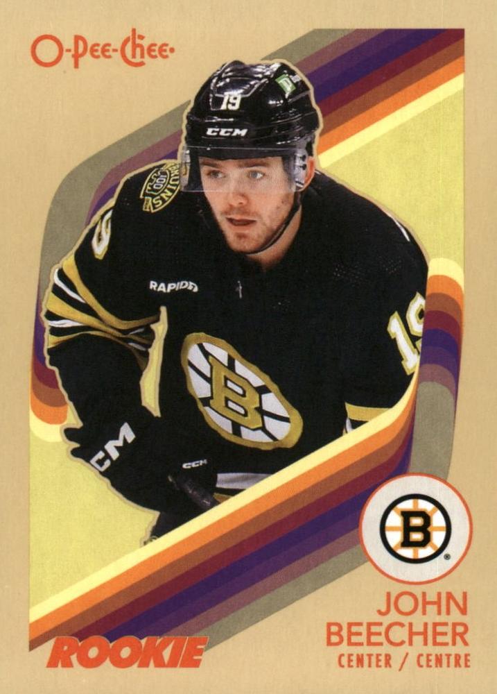#585 John Beecher - Boston Bruins - 2023-24 O-Pee-Chee - Retro Hockey