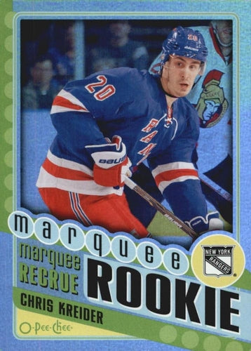 #585 Chris Kreider - New York Rangers - 2012-13 O-Pee-Chee - Rainbow Hockey