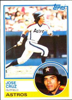 #585 Jose Cruz - Houston Astros - 1983 Topps Baseball