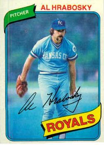 #585 Al Hrabosky - Kansas City Royals - 1980 Topps Baseball