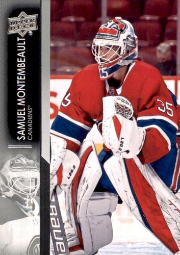 #585 Samuel Montembeault - Montreal Canadiens - 2021-22 Upper Deck Hockey