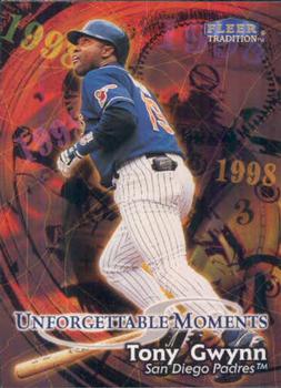 #585 Tony Gwynn - San Diego Padres - 1998 Fleer Tradition Baseball