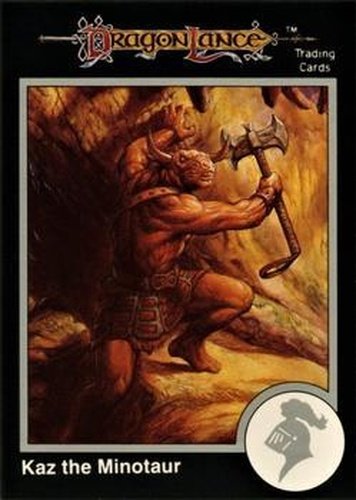 #586 Kaz the Minotaur - 1991 TSR Advanced Dungeons & Dragons - Silver