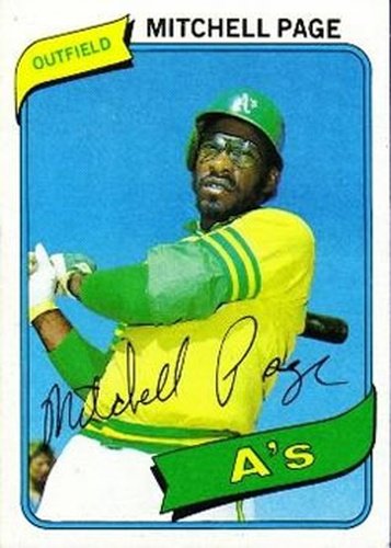 #586 Mitchell Page - Oakland Athletics - 1980 Topps Baseball