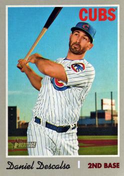 #586 Daniel Descalso - Chicago Cubs - 2019 Topps Heritage Baseball