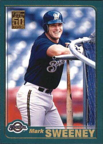 #587 Mark Sweeney - Milwaukee Brewers - 2001 Topps Baseball