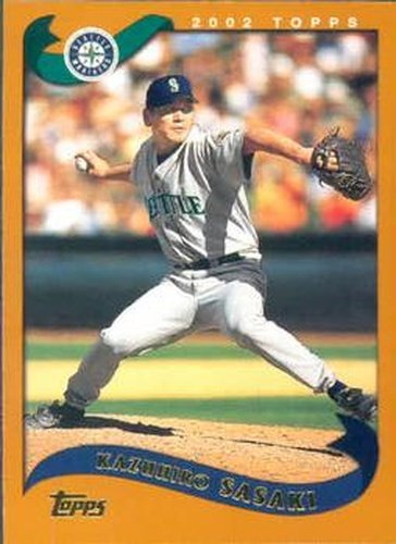 #587 Kazuhiro Sasaki - Seattle Mariners - 2002 Topps Baseball