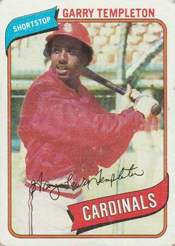 #587 Garry Templeton - St. Louis Cardinals - 1980 Topps Baseball