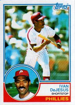 #587 Ivan DeJesus - Philadelphia Phillies - 1983 Topps Baseball