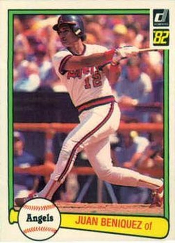 #587 Juan Beniquez - California Angels - 1982 Donruss Baseball