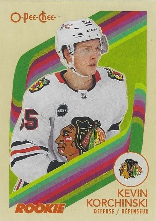 #587 Kevin Korchinski - Chicago Blackhawks - 2023-24 O-Pee-Chee - Retro Hockey