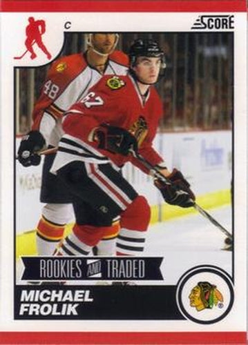 #587 Michael Frolik - Chicago Blackhawks - 2010-11 Score Hockey
