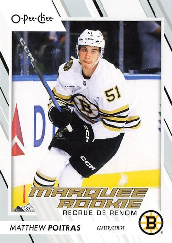 #588 Matthew Poitras - Boston Bruins - 2023-24 O-Pee-Chee Hockey