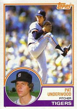 #588 Pat Underwood - Detroit Tigers - 1983 Topps Baseball