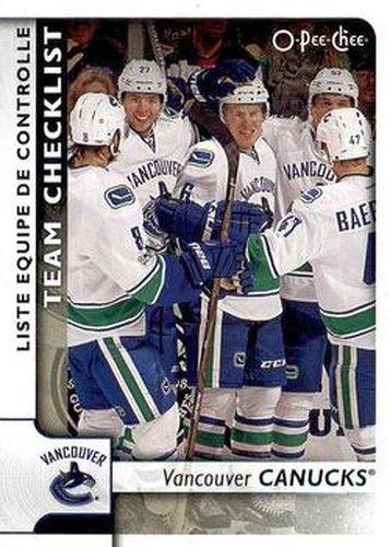 #588 Vancouver Canucks - Vancouver Canucks - 2017-18 O-Pee-Chee Hockey