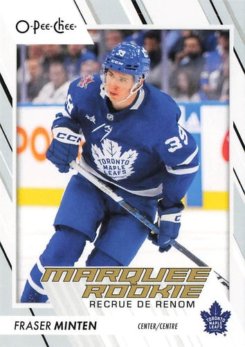 #589 Fraser Minten - Toronto Maple Leafs - 2023-24 O-Pee-Chee Hockey