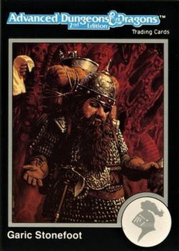 #589 Garic Stonefoot - 1991 TSR Advanced Dungeons & Dragons - Silver