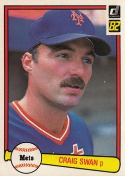 #589 Craig Swan - New York Mets - 1982 Donruss Baseball