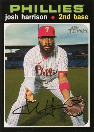 #589 Josh Harrison - Philadelphia Phillies - 2020 Topps Heritage Baseball