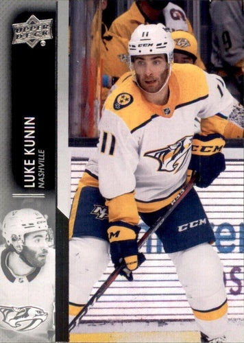 #589 Luke Kunin - Nashville Predators - 2021-22 Upper Deck Hockey