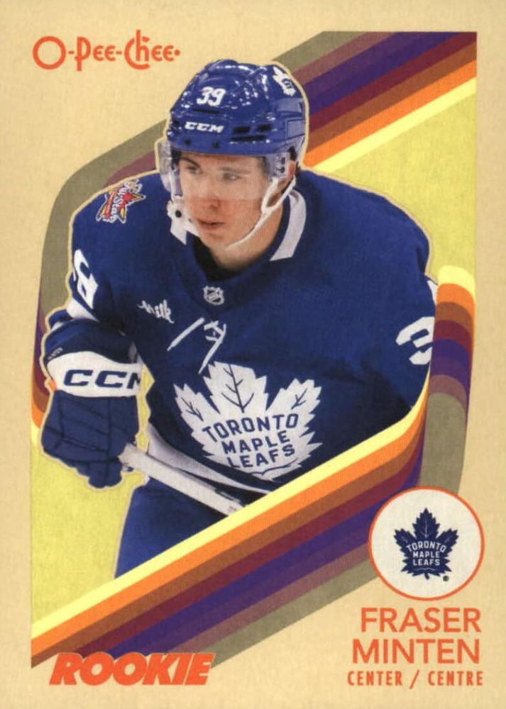 #589 Fraser Minten - Toronto Maple Leafs - 2023-24 O-Pee-Chee - Retro Hockey